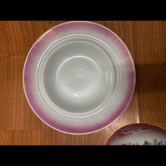 Vintage German auto Herbert rose pattern, covered dish/porcelain - Picture 3 of 6